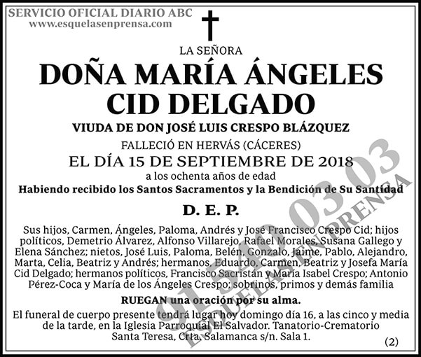 María Ángeles Cid Delgado